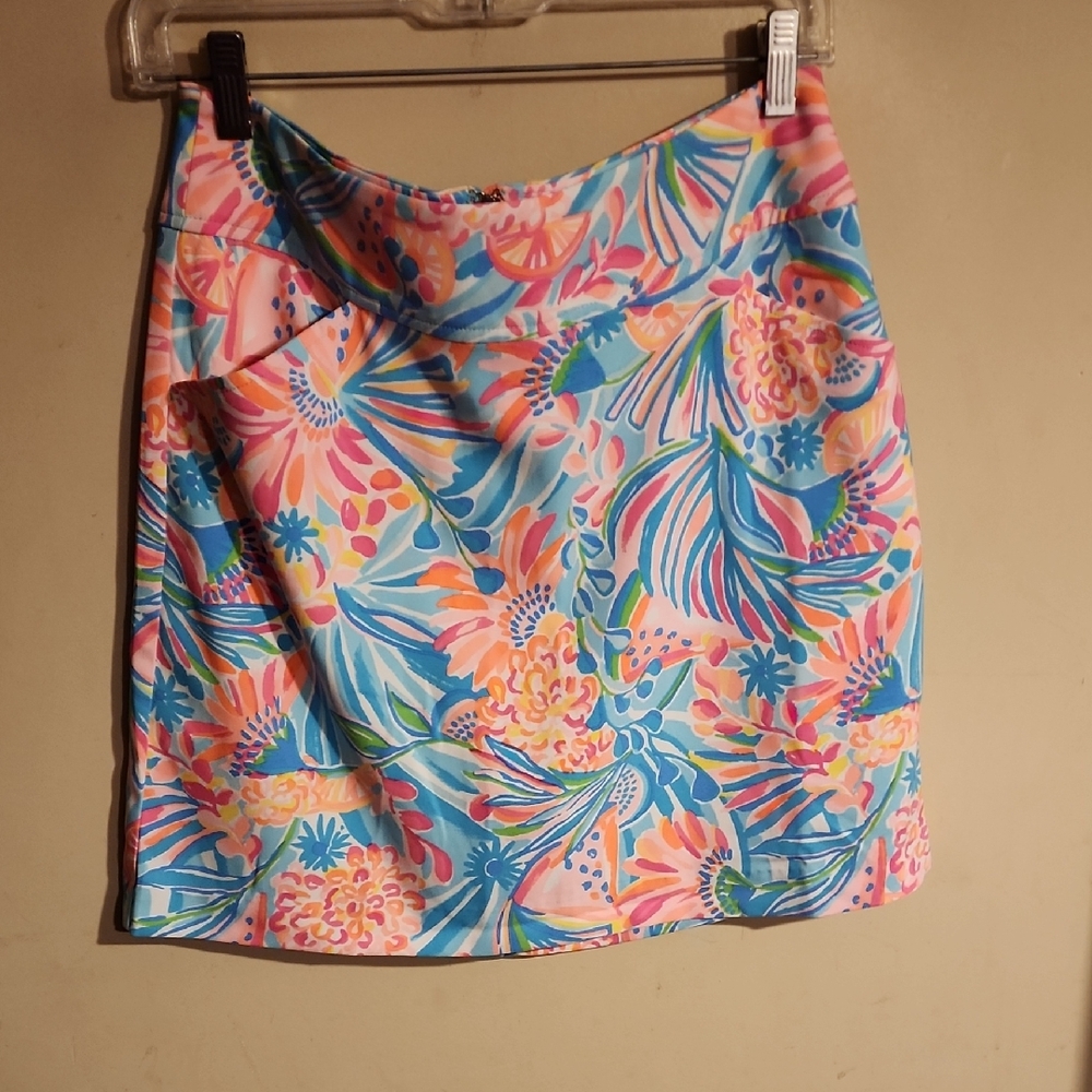Lilly Pulitzer Multicolor Floral Skirt